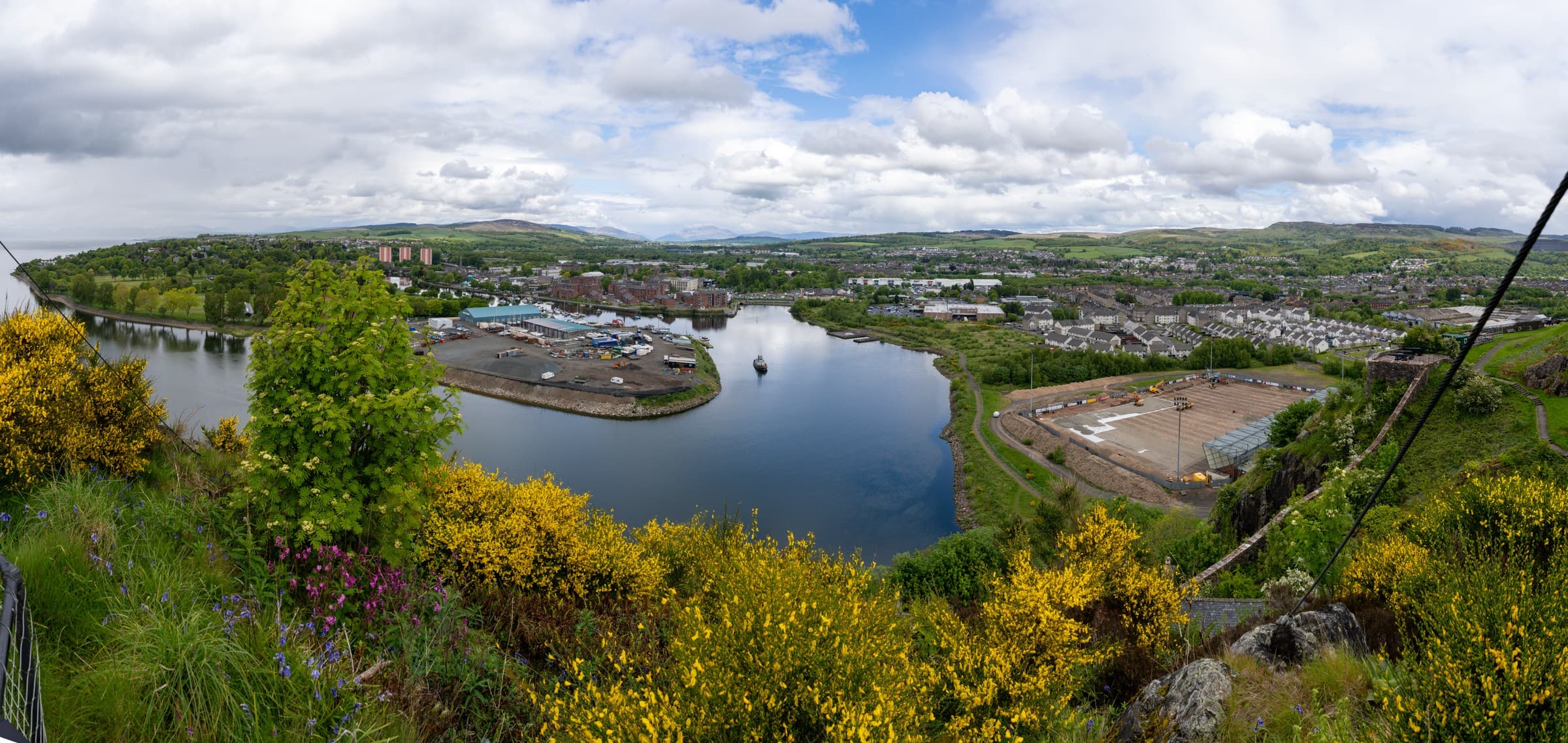 River Leven from Dumbarton Castle